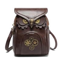Moteriška maža rankinė per petį, telefono rankinė per petį, miela pelėdos rankinė, steampunk retro renesanso festivalio aksesuaras, gotiška juosmens krepšys, diržo dėklas moterims