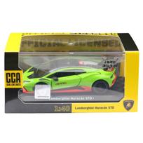 1/40 Lamborghini Huracan STO Super Racing Žaislinis Automobilis Vaikams CCA Diecast Metalinis Miniatiūrinis Modelis Atitraukiamas Kolekcinis Dovana Berniukams žalia