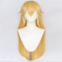 Princesės Persikės Perukas Žaidimo Cosplay Perukas Ilgas Auksinis Šviesus Karščiui Atsparus Sintetinis Plaukas Anime Princesė Bowsette Cosplay Perukai +Peruko Kepuraitė One Size