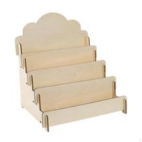 Kortelių stovas sveikinimo kortelėms 4 lizdų surinkimo laikiklis atvirukams ir knygoms 30x26.4x35cm