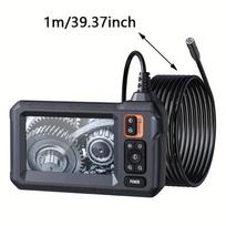 Pramoninis endoskopas su lempa, 8 mm endoskopinė kamera 4,3 colio LCD ekranas, tinka automobilių vamzdžiams, kanalizacijai, sienoms, drenažui, namų dekoravimo įrankiai Black - 39.4 inches