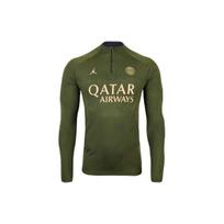 Jordan Mock Neck Megztinis Raidžių Spausdinimas Ilgomis Rankovėmis Futbolo Marškinėliai Vyriški Viršutiniai Drabužiai Žalias FD7070-327 S