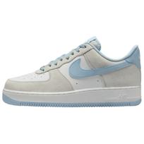 Nike Air Force 1 07 LV8 Šviesiai kaulinės spalvos Šviesiai šarvuotos mėlynos Unisex sportbačiai Kreminės Summit-White FQ8714-005 43 gray