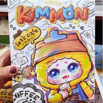 Naujas Kimmon Les'S Kavinė-Kavos Dienos Serijos Aklas Dėžutė Kawaii Ornamentas Pliušinis Lėlės Krepšio Pakabukas Paslapčių Dėžutės Kalėdos Vaikų Dovanos