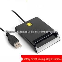 USB 2.0 išmaniųjų kortelių skaitytuvas bankomatams, CAC, SIM, DNI, IC mokesčių deklaravimui juoda