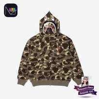 STRAY KIDS × BAPE – HAN Quokka SHARK pilno užtrauktuko gobtuvas (Han versija) HAN (M)