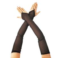 49CM Moteriškos Seksualios Skaidrios Tinklelio Kabliuko Piršto Ilgos Pirštinės Be Pirštų Retro Stiliaus Vakarinės Suknelės Aksesuarai Cosplay Elastingumas