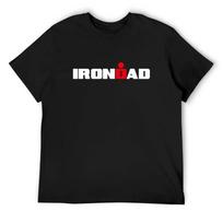 IronDad, Triatlono Tėtis, Triatlonininkas Tėvelis Marškinėliai grafinis marškinėlis anime marškinėlis oversized Trumpomis rankovėmis marškinėlis vyrams S juoda