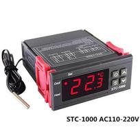 LED Skaitmeninis Temperatūros Reguliatorius, Termostatas, Termoreguliatorius, Inkubatoriaus Relė, Šildymas ir Vėsinimas 12 V 24V 220V STC-1000 tamsiai mėlyna