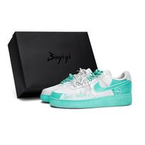 Nike Air Force 1 Neslystantys žemi krepšinio/riedlenčių batai Unisex Balti Tiffany CW2288-111(Team80-SBOX) 36.5