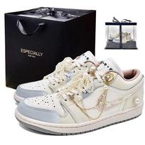 Jordan Air Jordan 1 Miss Cherished Vintage Krepšinio Batai Moteriški Smėlio Spalvos Balti Mėlyni IH7323-100(Komanda307-) 36.5
