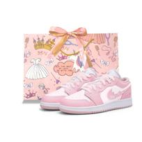 Jordan Air Jordan 1 Vintažiniai krepšinio batai Moteriški Rožiniai 553560-614(Team1733-S-BOX) 38.5
