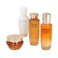 Sulwhasoo Korėjietiškas anti-senėjimo ženšenio 4 žingsnių odos priežiūros rinkinys Raukšlių priežiūra Retinolis Turtingas kremas Serumas Valiklis K-Beauty 50ml