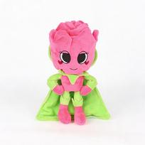Dandy's World Žavinga Rožinė Rožė Gėlė Superherojus Pliušinis Lėlė su Žaliu Apsiaustu Minkštas Pliušinis Žaislas Vaikams Dovana, Namų Dekoras & Kolekcionuojamas 30cm pink