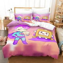 Carton Foxy Boxy Lanky-box Beding Set Bedrom Soft Modern Bedspreads Comefortable Children Kids Soft Duvet Cover Comfortable Quilt Cover And Pilowcase 120*200cm Single