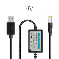 USB maitinimo laidas nuo 5 V iki 9 V / 12 V 9V