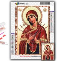 Deimantinė tapyba Religija Siuvinėjimas Kryželiu Kalnų krištolas Namų dekoras Full Round 20X30CM