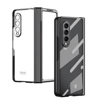 Skirtas „Samsung Z Fold 4“ permatomas padengtas mados dangteliu, skirtas „Samsung Galaxy Z Fold 4 Fold4 Zfold4“ stiklo plėvele Coque for Samsung Z Fold 4 juoda