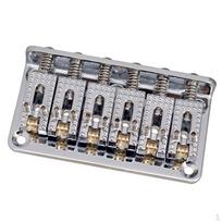 Elektrinės gitaros fiksuotas hardtail tiltelis sidabras