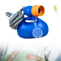 Vyriškas pisuarų butelis, nešiojamasis puodukas, neišsiliejęs su dangteliu, rankena šlapintis 2000ml Blue 1.6m