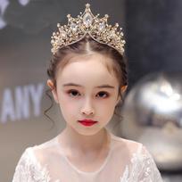Vaikiška karūna tiara princesė mergaičių karūna krištolinė mergaitės gimtadienio podiumo plaukų aksesuarai