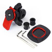 1vnt motociklo dviračio telefono laikiklis amortizatorius Quad Lock MTB vairo telefono stovas 360° pasukamas GPS navigacijos atraminis laikiklis raudona