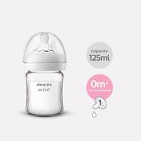 Philips Avent kūdikių buteliukas stiklinis kūdikių buteliukas plataus kalibro 125/160/240 ml arba 125 ml + 240 ml / rinkinys