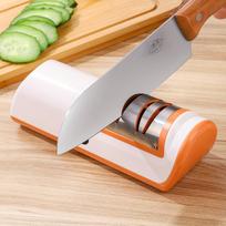 Knife Sharpener Professional 2-Stage Electric Knife Sharpener, Knife Sharpener for Kitchen Knives with Quick Sharpening and Polishing Function oranžinė