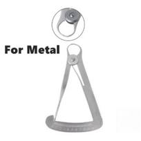 1 vnt. Dantų matuoklis, apkaba, odontologas, nerūdijančio plieno, storio matavimo liniuotė, vainiko matuoklis, apkaba, odontologo laboratorija, laboratoriniai įrankiai For metal sidabras