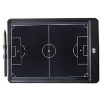 Elektroninė futbolo treniravimo lenta, strategijos, taktikos žymėjimo lenta su lanksčiu LCD ekranu ir rašikliu juoda