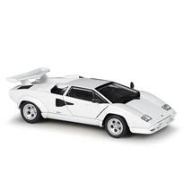 1/24 Aukštos kokybės WELLY Diecast Modelis Automobilis Lamborghini Countach LP 5000S Lenktyninis Automobilis Metalinis Egzotiškas Automobilis Lydinio Žaislas Vaikams Kolekcijai balta