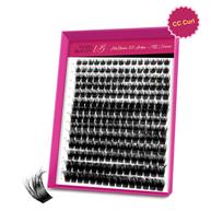Veyesbeauty Xtreme kuokelinės blakstienos Purios individualios blakstienų priauginimo priemonės 3D sluoksniuotas tūris 210 kuokelių 10-18mm Lash Tray juoda