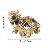 Sėkmės Feng Šui Žalias Dramblys Statula Skulptūra Turto Figūrėlė Dovana Namų Dekoracija ( S ) Green Small Size