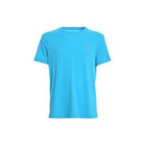 Polo Ralph Lauren Išsiuvinėtas logotipas Apvalia iškirpte Trumpomis rankovėmis Marškinėliai Vyriški Viršutiniai drabužiai Šviesiai mėlyna 710671438-217 S blue