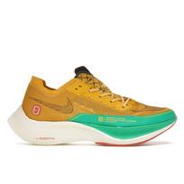 Nike ZoomX Vaporfly NEXT% 2 vyriški sportbačiai „Dark Sulfur Stadium Green“ – šviesiai geltoni, „Sienna Thunder“ – mėlyni DJ5182-700 40
