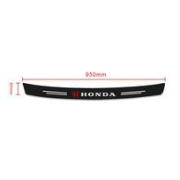 1 vnt. Anglies Pluošto Automobilio Bagažinės Galinio Bamperio Lipdukas Apsauginė Plokštelė Honda Mugen Power TypeR City Civic Inspire Accord FIT HRV CRV Odyssey Jade black
