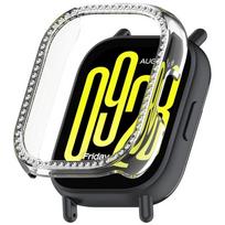 Bling PC Hollow Case for Redmi Watch 5 Active/ 5Lite Smart Watch Diamond Crystal Bumper edmi Watch 5Active 5 Lite Accessorie Redmi Watch 5Active gryna