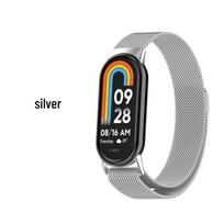 Xiaomi Mi Band 8/9/10 Milanese magnetinis dirželis Smart Band 10 NFC Fits Xiaomi Band 10/9/8