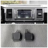 Suderinamas Volkswagen Multivan T6 (2016-2019 m) Prietaisų skydelio oro ortakų mazgas su oro kondicionieriaus ortakų valdymo rankenėle Single Paddle Shifter (for side vent)