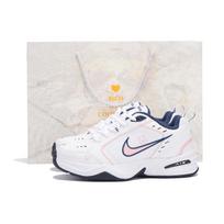 Nike Air Monarch 4 Neslystantys, Atsparūs dilimui, Didinantys aukštį Žemi Kūniški sportbačiai Unisex Rožiniai Mėlyni Balti 415445-102(Team32-SBOX) 35.5