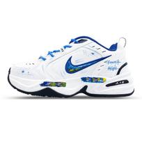 Nike Air Monarch 4 žemi sportbačiai masyvūs unisex balti mėlyni 415445-102(Team652-M4) 44.5