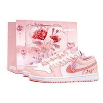 Jordan Air Jordan 1 Vintažiniai krepšinio batai Unisex Žemi balti 553560-614(Team52-S-BOX) 38.5