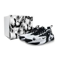 Nike Zoom 2K amortizuojantys neslystantys kvėpuojantys vidutinio aukščio bėgimo batai Unisex Juodi Balti AO0354-100(Team1265-BOX) 35.5