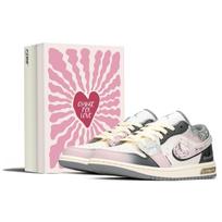 Jordan Air Jordan 1 žemi sportiniai krepšinio batai Vintage GS Sidabriniai milteliniai pilki 553560-053(TeamA-S-BOX) 36.5
