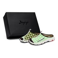 SALOMON RX Slide 3.0 Be ypatingų funkcijų uždarų pirštų šlepetės Unisex Smėlio spalvos Žalia Ruda 477569(Team80-S-BOX) 36