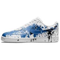 Nike Court Vision 1 Seal Assault Atsparūs trinčiai žemi krepšinio batai vyriški Mėlyni Balti DH2987-101(team488-) 39