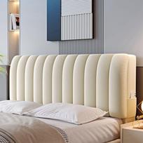 Universali pastorinta veliūrinė galvūgalio užvalkalas - Minkštas, apsaugantis nuo dulkių ir susidūrimų atlošo užvalkalas 1.2m Length, 70cm Height white