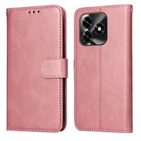 For TCL 605 4G Wallet Case Dot Pattern Imprint PU Leather Phone Cover with Wrist Strap C
