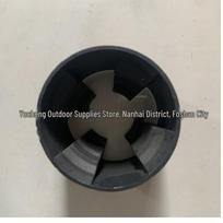 Didelis lauko skėtis su 30 cm juodo cemento pagrindu ir stiebo mova