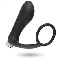 Penio žiedas su prostatos vibratoriumi Addicted Toys, juodas